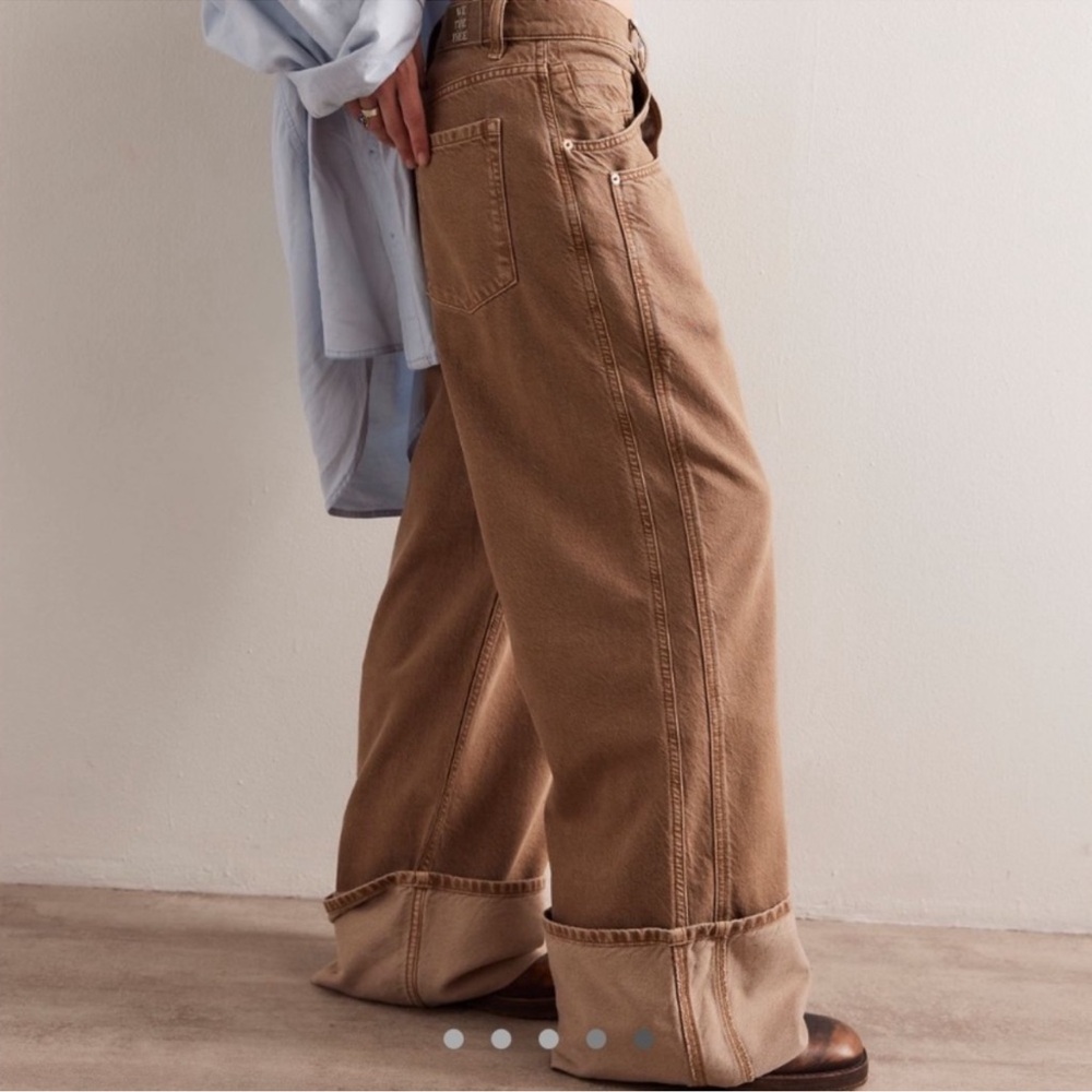 We the Free Final Countdown Cuffed Low Rise Jeans TUMBLEWEED 29 - Picture 9 of 13